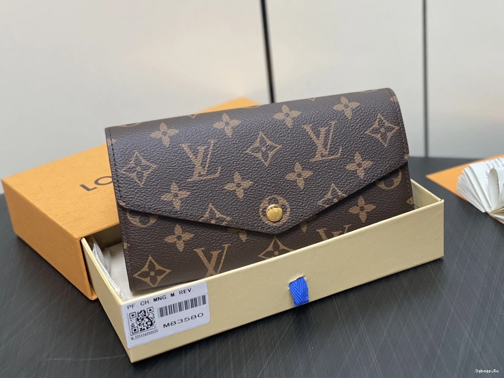 SARAH WALLET-19*10.5*2cm Vuitton Louis 0304